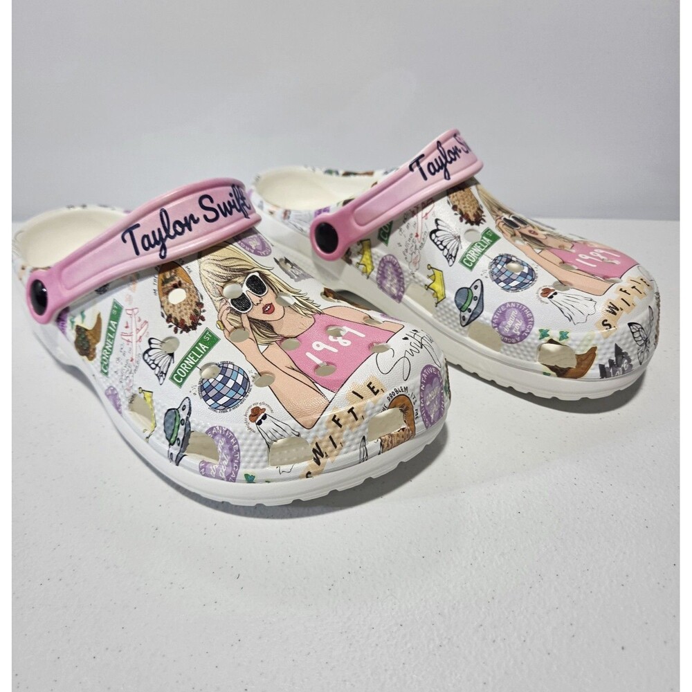 Taylor Swift 1989 Music Fans Swiftie Clog Shoes EU 39/US 8.5